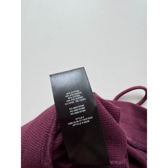 Aritzia SUNDAY BEST Purple Cotton Baby Waffle Knit Flared Lounge Pants, Size M - Picture 8 of 13